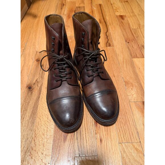 RALPH LAUREN PURPLE LABEL combat boots 9D original $1200 - Picture 2 of 5